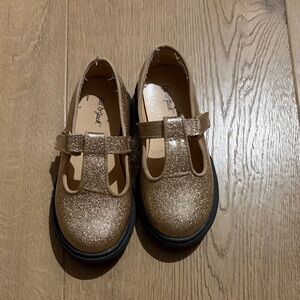 Cat & Jack Gold Glitter Dress Shoes